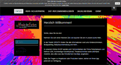 Desktop Screenshot of magie-der-farben.com